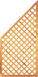 Diagonal Rankzaun aus Kiefer/Fichte 90 x 180/90 cm 6 x 6 cm