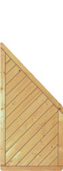 CLASSIC-Zaunelement diagonal 90 x 180/90 cm